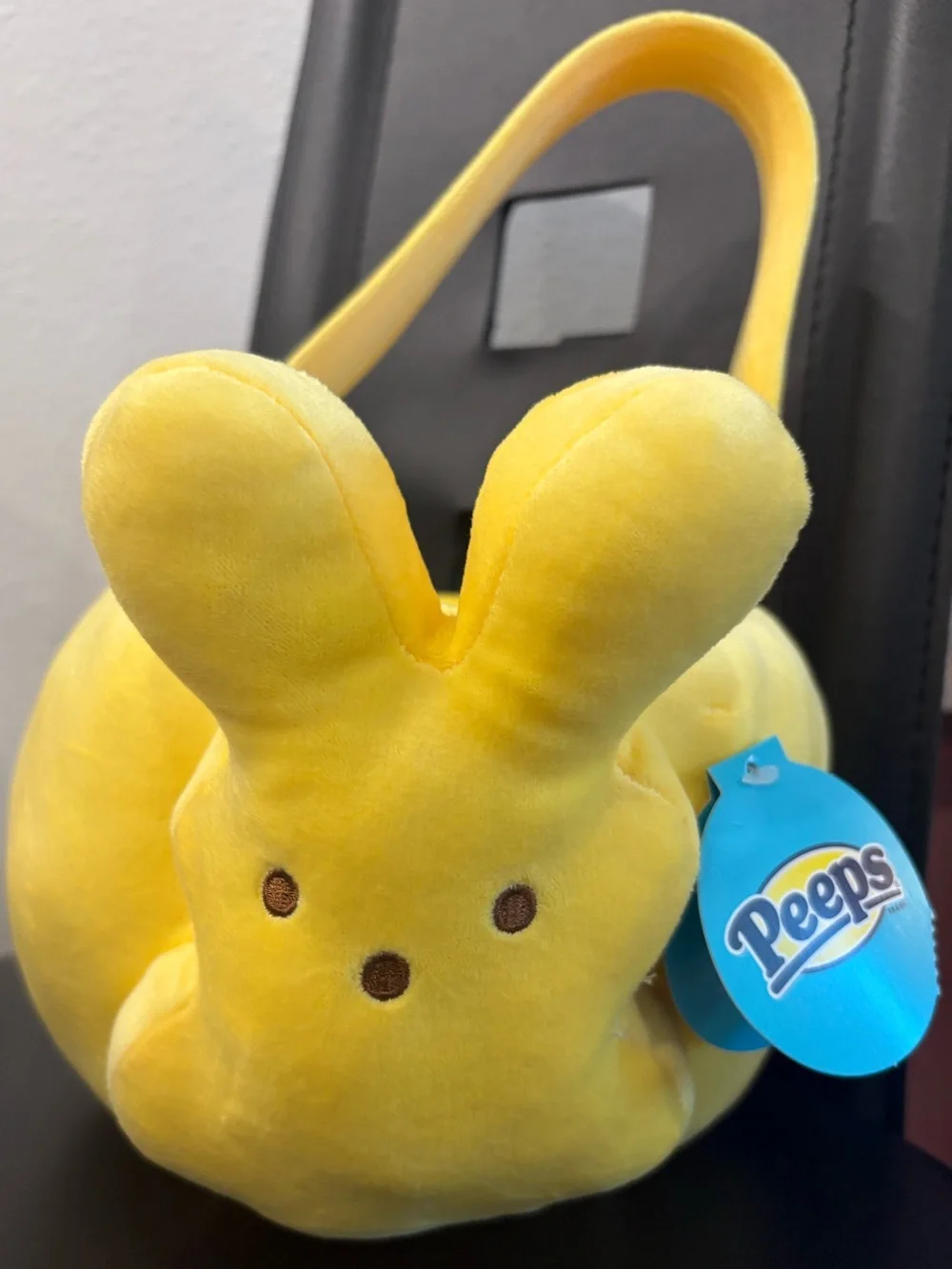 Peeps Yellow Bunny Plush Easter Basket - Peeps Brand